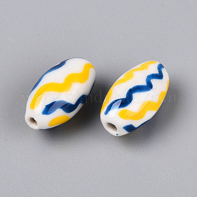 Фарфоровые бусины ручной работы PORC-T134-15C-1