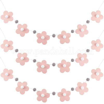 Фетровые цветочные баннеры AJEW-WH20020-107A-1