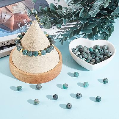 100 Perles En Pierre Naturelle OLYCRAFT - Rubis Zoisite 8mm, Pour Création De Bijoux (colliers, Bracelets)