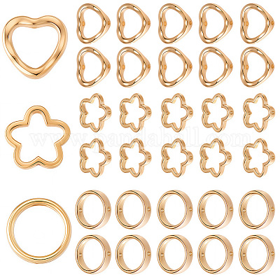 180шт 3 стиля ccb пластиковая рамка для бусин CCB-SP0001-08G-1