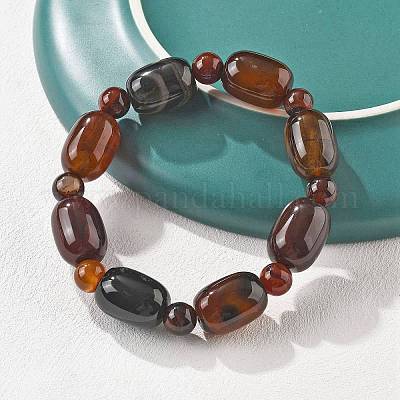 Браслеты из натуральных агатовых бусин G-P570-01L-1