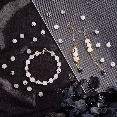 Нити бусин из натурального черного рутилированного кварца G-AR0003-57-1