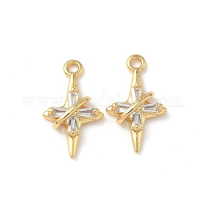 Латунные микро проложить кубического циркония подвески KK-Z136-42B-G-1