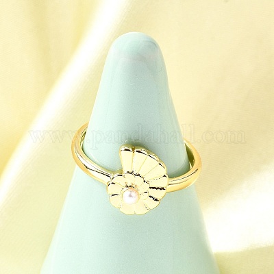 Латунные манжеты в стиле океана для женщин RJEW-F184-12G-1