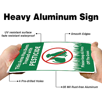 Уф-защищенный и водонепроницаемый алюминиевый предупреждающие знаки AJEW-WH0111-H11-1