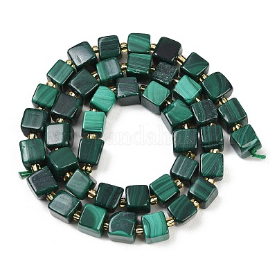 Природного малахита бисер нитей&nbsp;G-G053-B25-01-1