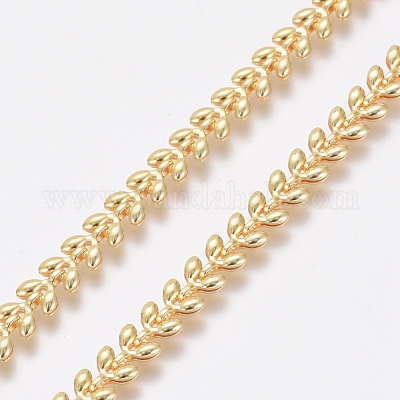 Cadenas de mazorcas de latón hechas a mano&nbsp;CHC-G006-16G-1