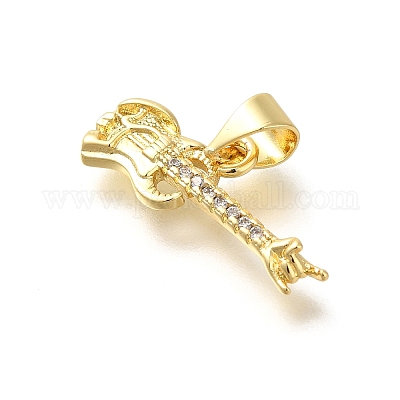 Реечное покрытие латунь с подвесками из кубического циркония KK-Z086-51G-02-1