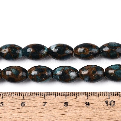 Нити бусин из окрашенных синтетических драгоценных камней G-T144-38A-1