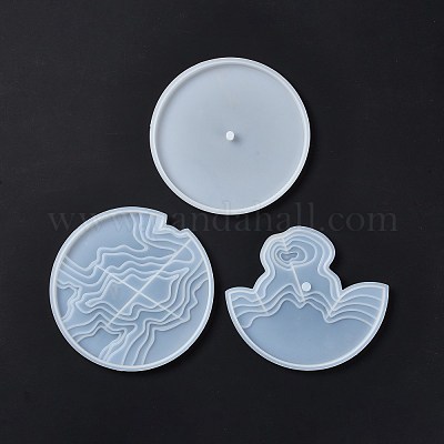 Wholesale DIY Island Scenery Clock Silicone Molds 