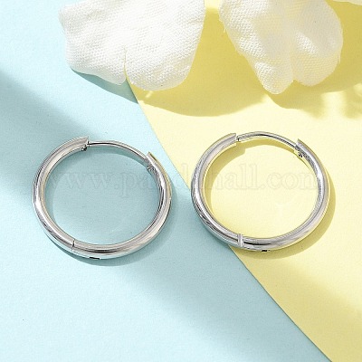 Серьги-кольца из нержавеющей стали 304 для женщин EJEW-M089-02P-1