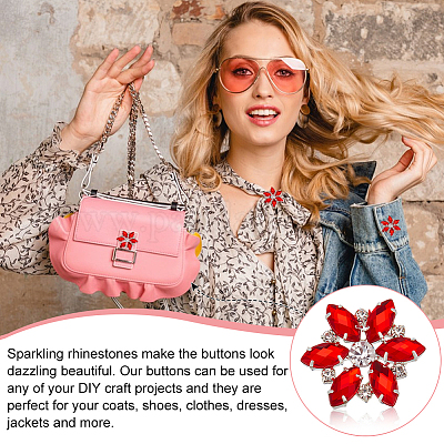 6 шт. латунные пуговицы с 1 отверстиями на ножке BUTT-FG0001-31B-1