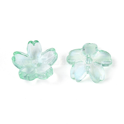 Расписные прозрачные стеклянные шапочки для запекания DGLA-N014-06A-04-1