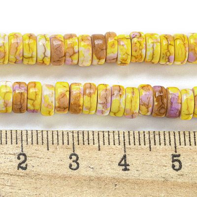 Синтетические бирюзовые бусины G-H060-02B-10-1