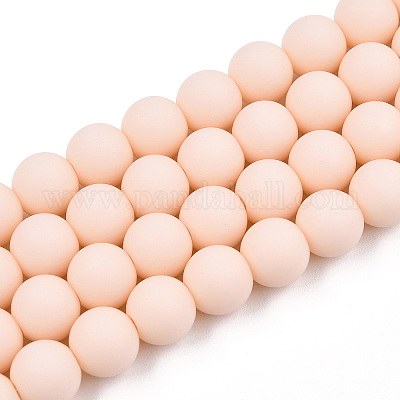 Непрозрачное стекло бисер нитей GLAA-T032-P8mm-MD09-1