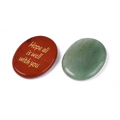 Кабошоны из натурального смешанного камня G-T142-50-1