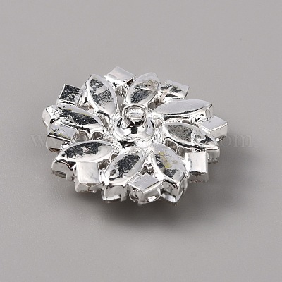 Латунные кнопки со стразами FIND-WH0110-263C-1