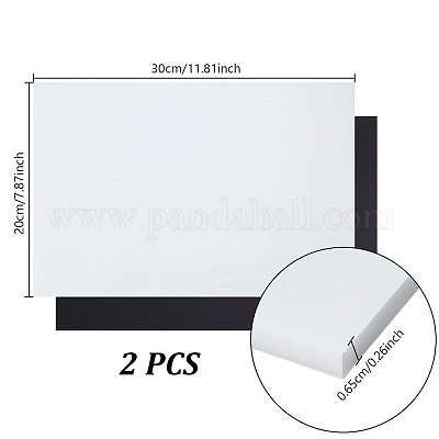 2шт 2-х цветный лист HDPE DIY-GA0008-60B-1