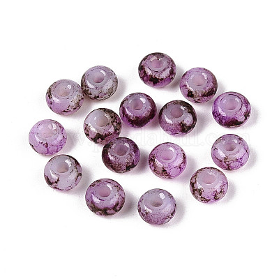 3/0 стеклянные бусины с краской для запекания X1-GLAA-G118-02F-1