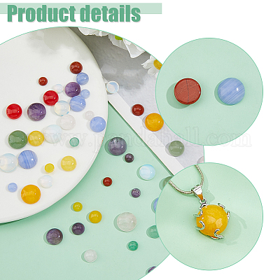 56 шт. 28 стиля кабошонов из натуральных и синтетических смешанных драгоценных камней G-FH0002-55-1