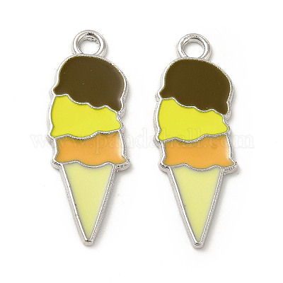 Подвески из сплава с эмалью на летнюю тематику ENAM-B050-07P-1