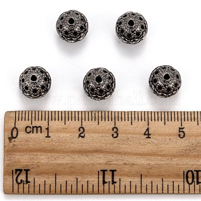 Латунные бусины со стразами  RB-H041-12-1