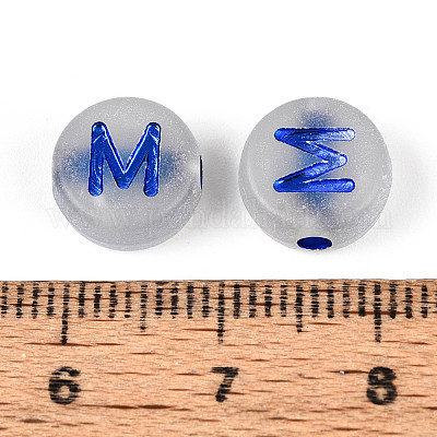 Светящиеся матовые акриловые бусины FACR-T008-02M-1