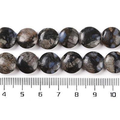 Бусины из натурального глаукофана G-C141-E01-02-1