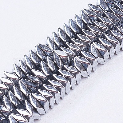 Chapelets d'hématite synthétique sans magnétique&nbsp;G-F562-V02-1