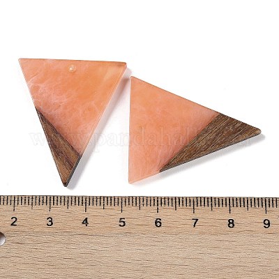 Подвески из смолы и дерева WOOD-F015-06E-1