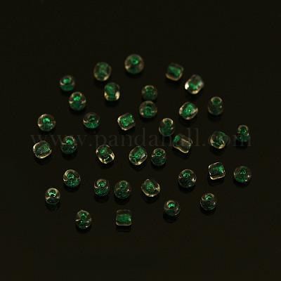 Светящиеся в темноте светящиеся прозрачные стеклянные бусины SEED-YWC0001-01A-1