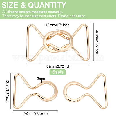 6 шт. пряжки для ремня из сплава FIND-BC0004-73G-1