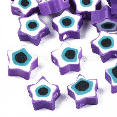 Бусины из полимерной глины  CLAY-T019-09E-1