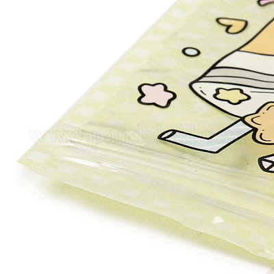 Квадратные пластиковые пакеты с застежкой-молнией OPP-K001-04E-1