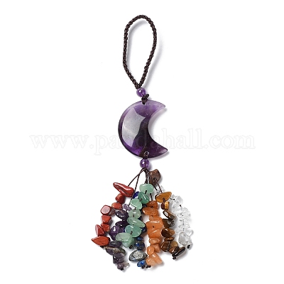 Лунный натуральный аметист HJEW-R127-01B-1