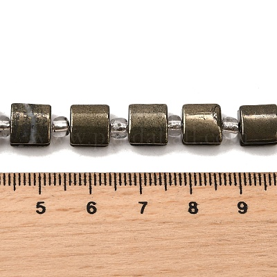 Природного пирита бисер нитей G-Z087-D02-1