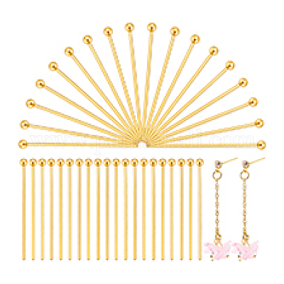 60 шт. 925 серебряные булавки с шаровой головкой STER-PH0003-16G-1