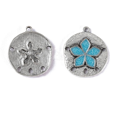 Подвески из эмали и сплава FIND-CJC0022-12P-1