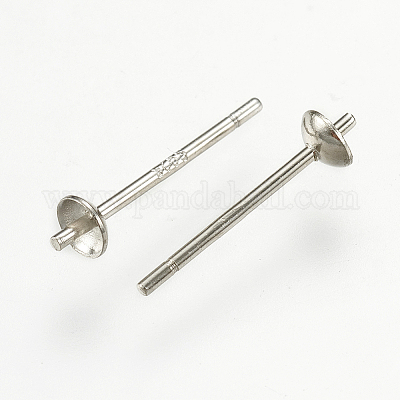 Серьги-пусеты из серебра 925 пробы с родиевым покрытием&nbsp;LS-STER-K037-007A-1