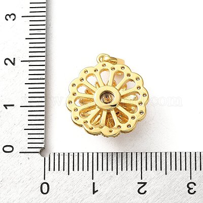 Латунные микро проложить кубического циркония подвески&nbsp;LS-KK-P320-04D-G-1