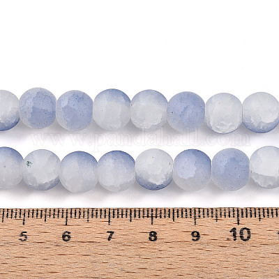 Стеклянные бусины кракле X1-GLAA-N009-10mm-07-1