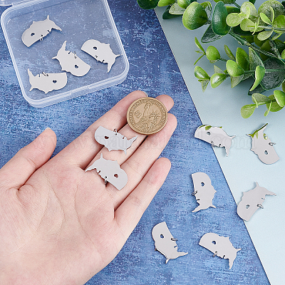 12 шт. подвески из нержавеющей стали 201 STAS-UN0036-65-1