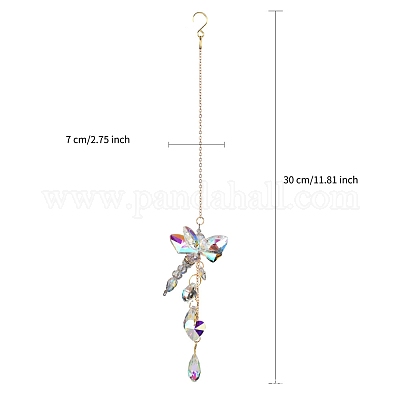 Стеклянные подвесные украшения PW-WG61288-02-1