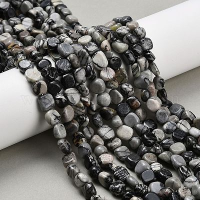 Натуральные нити из бисера пикассо G-K398-A01-01-1