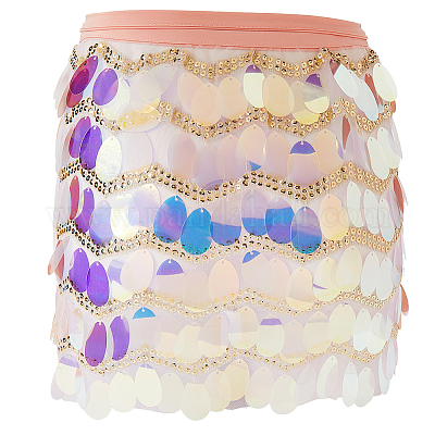 Поясной ремень из сплава в виде каплевидной формы AJEW-WH20008-13B-1