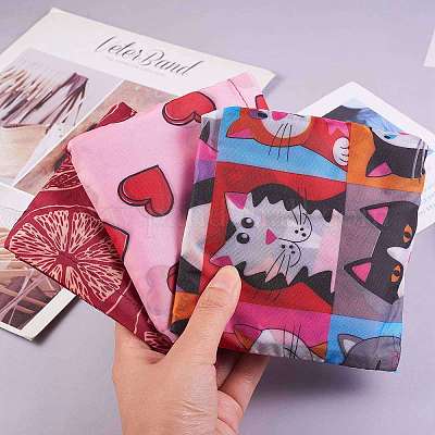 Set 3 Borse Della Spesa Pieghevoli In Poliestere Con Stampa Floreale – Grandi, Leggere, Riutilizzabili, 45x40x8 Cm