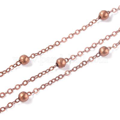 Латунные плоские овальные кабельные цепи X-CHC018Y-R-1