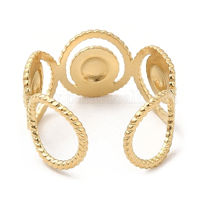 Кольца-манжеты из нержавеющей стали 304 RJEW-K248-01G-1