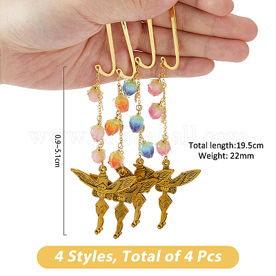 Закладки с крючками из сплава AJEW-FH00018-1