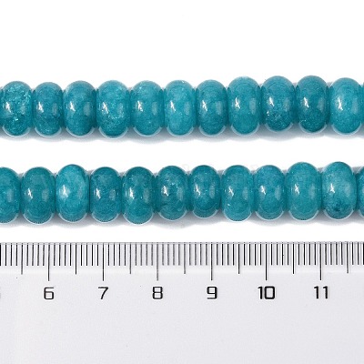 Окрашенные природные белый нефрит бисер пряди G-G107-A07-01-1